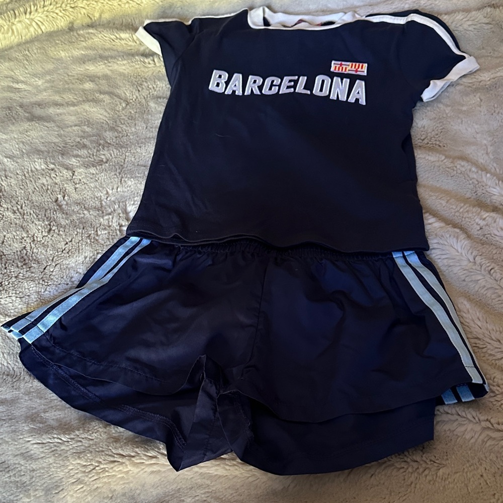 Edikted Barcelona Navy Blue Athletic Set